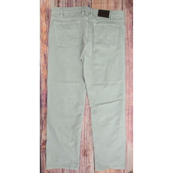 Orvis Mens Light Khaki Cotton Pants 40x32 Relaxed Fit - Picture 2 of 9